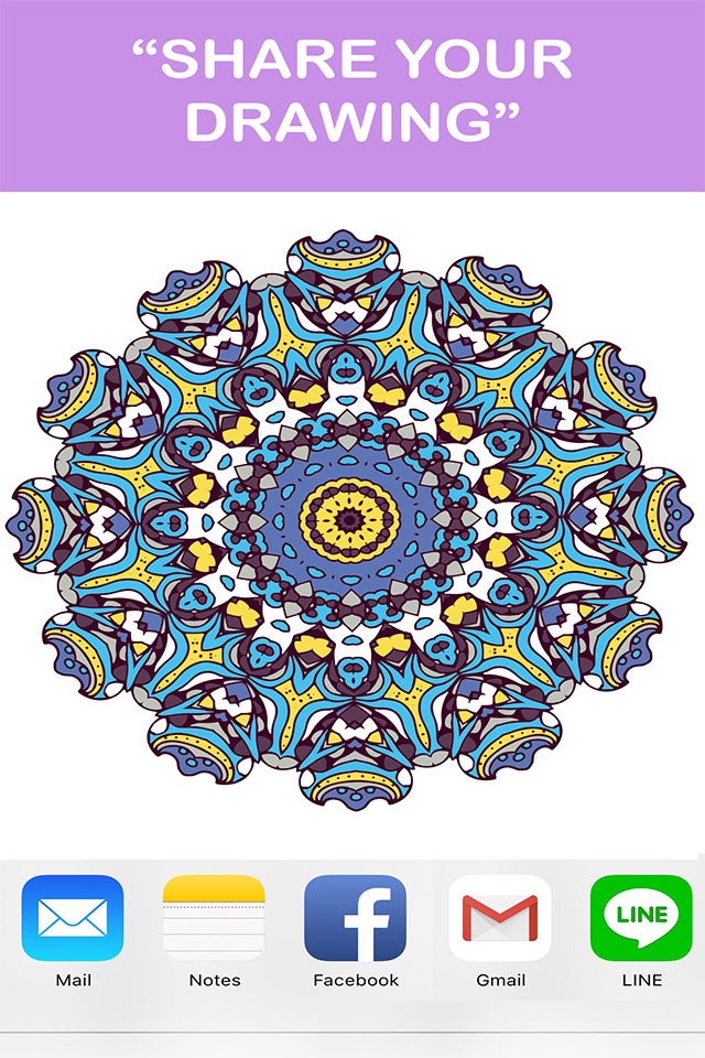 Mandala Coloring Books - Colors Therapy Free Stress Relieving Pages And Share For Adults screenshot 4