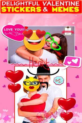 Vamoji Pic - Valentine Emoji Stickers Photo Effect screenshot 4