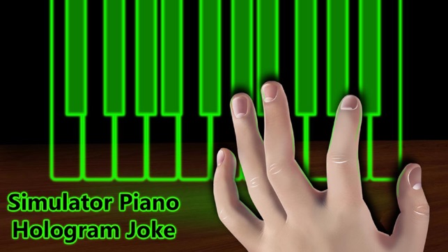 Simulator Piano Hologram Joke