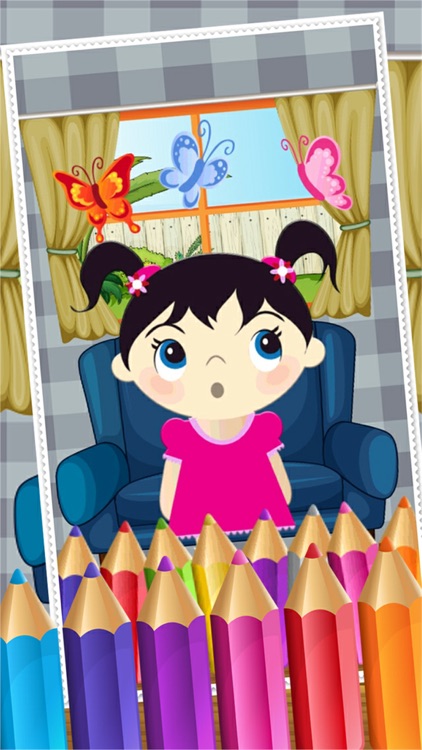 Little Girls Coloring World Drawing Story Kids Game