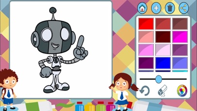 How to cancel & delete Monsters and robots to paint - coloring book from iphone & ipad 4