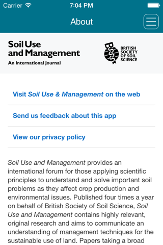 Soil Use & Management screenshot 4