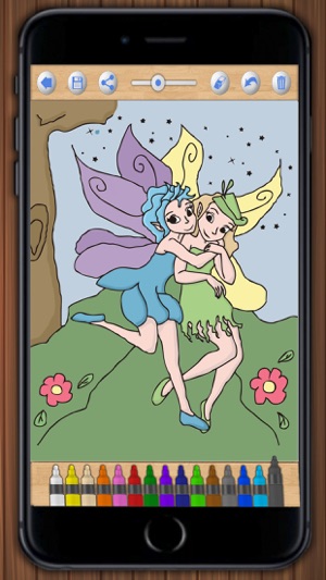 Paint fairies – coloring book of princesses and fairy tales(圖5)-速報App