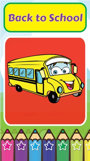 Coloring My ABC School Bus - Alphabet
