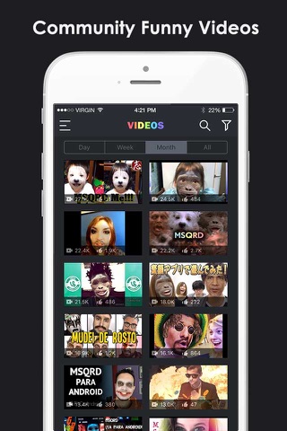 Video Selfies for MSQRD.me - Watch Animated Masks & Face Swap Videos screenshot 2