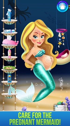 Mermaid's New Baby - Family Spa Story & Kids Games(圖4)-速報App