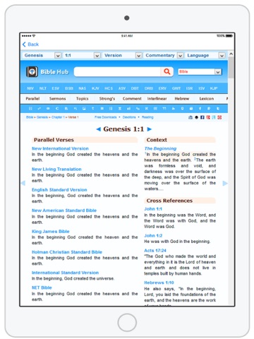 Unofficial reader for Biblehub HD screenshot 2