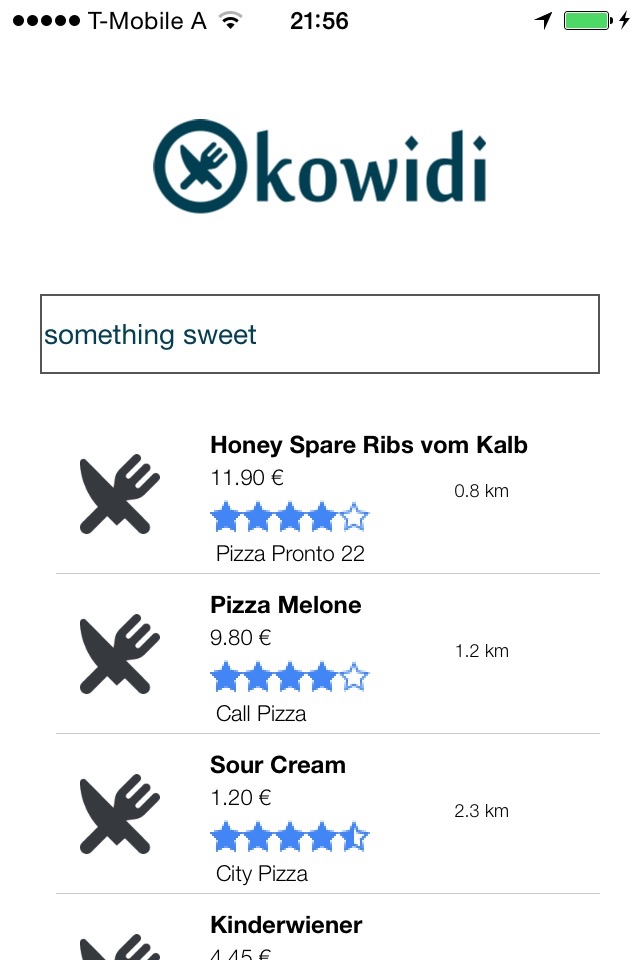 kowidi - Search engine for food delivery and takeaway screenshot 3