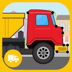 Activities of Trucks Connect the Dots and Coloring Book for Kids Lite