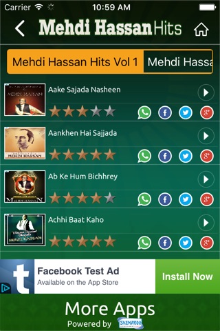 Mehdi Hassan Hits screenshot 2