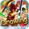 Drawing Desk LEGO : Draw and Paint  Coloring Book Legends of Chima Edition