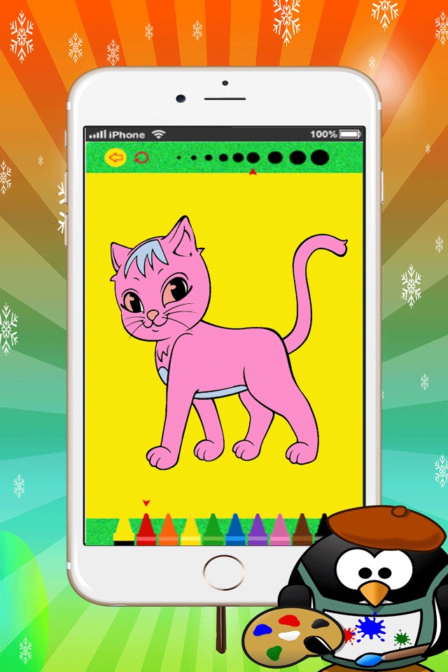 amazing cat and dog coloring book:learn basic drawing colors for toddler:fun and free screenshot 4