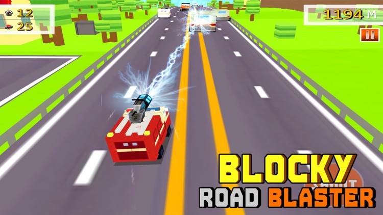 Blocky Road Blaster - 3D ( Fun Race & Shoot Game )