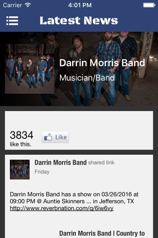 Darrin Morris Band screenshot 2