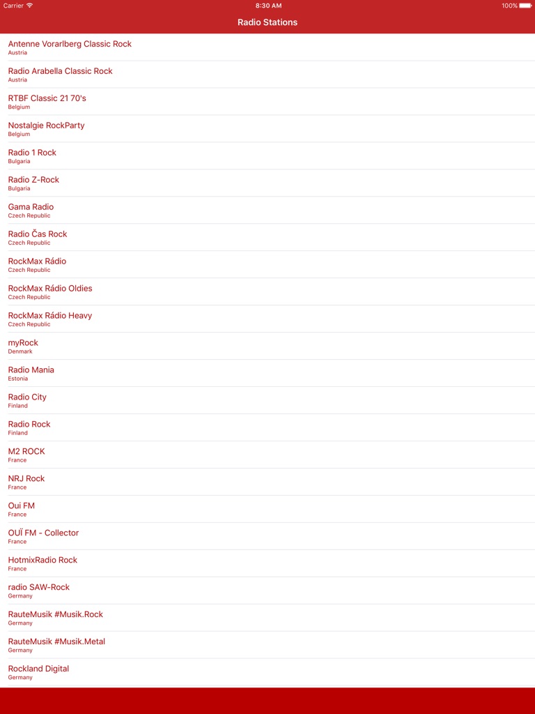 【图】Radio Rock FM – Streaming and listen to live online rock n roll music charts from european station and channel(截图3) 【图】Radio Rock FM – Streaming and listen to live online rock n roll music charts from european station and channel(截图3)