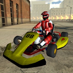 3D Go-kart City Racing - Outdoor Traffic Speed Karting Simulator Game FREE