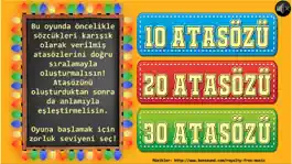 Game screenshot Atasözü Bulmaca apk