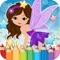 My Little Angle Fairy Tales Drawing Coloring Book - cute caricature art ideas pages for kids