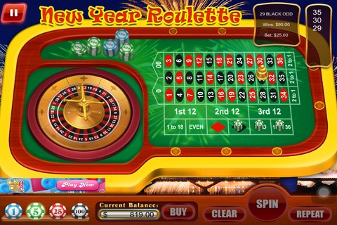 Grand Roulette New Year's Confetti in Vegas Casino screenshot 4