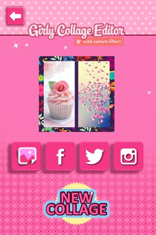 Girly Collage Photo Editor - Scrapbook Maker for Stitching Pics screenshot 2