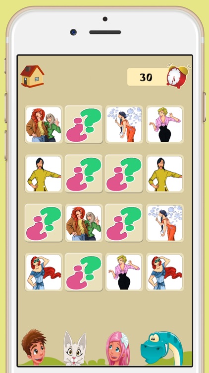 Memory game of top models - Games for brain training for children and adults screenshot-3
