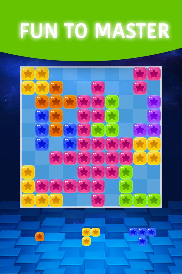 Matrix 10x10! Block Star - Tetra Cubes Puzzle Free Game screenshot 2