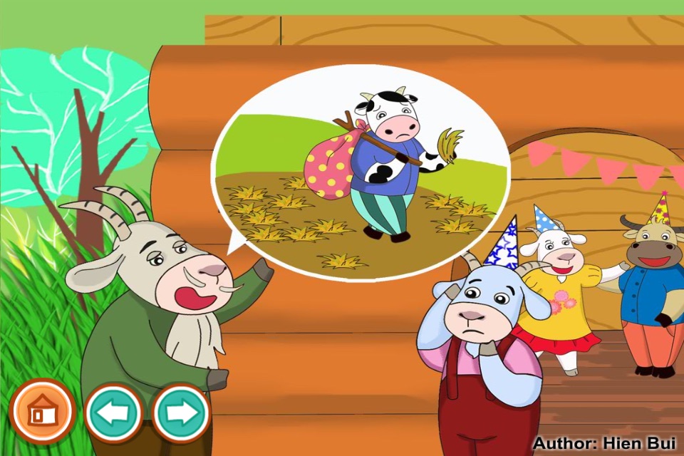 The story of cow and goat (Story and games for kids) screenshot 3