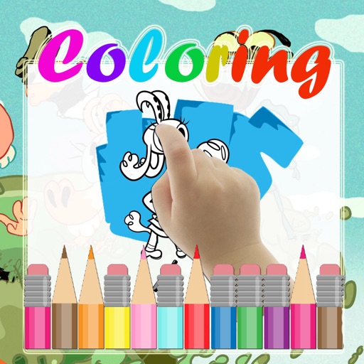 Coloring Pig Goat Banana Cricket Edition icon