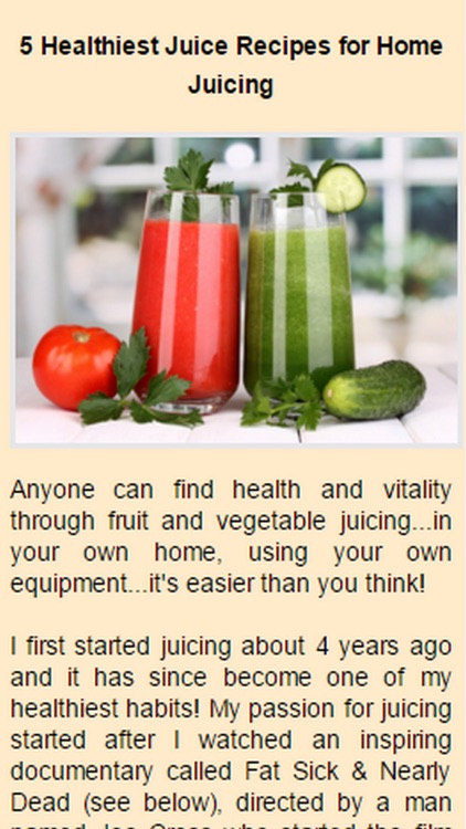 Healthy Juice Recipes.