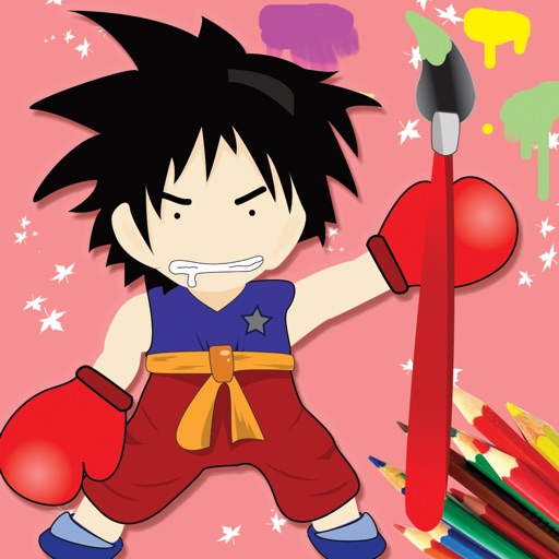 Coloring For Paint Kids Dragon Ball Version iOS App