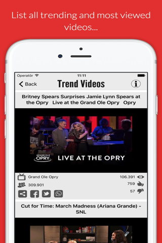 Trend Videos - Top 50 videos for Youtube - náhled