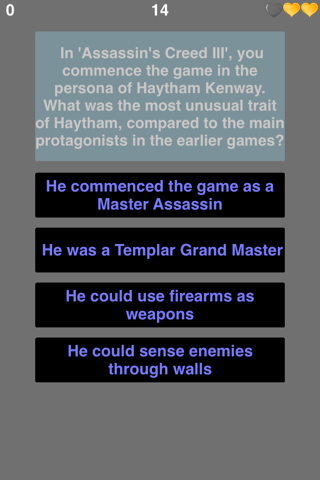Trivia for Assassins Creed - Fan Quiz for Assassin's Creed series - Collector edition screenshot 2