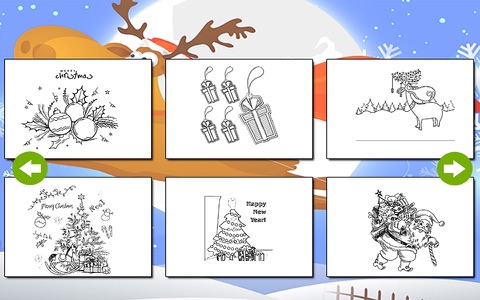 Christmas and New Year Coloring Book Painting for Kids Free screenshot 3