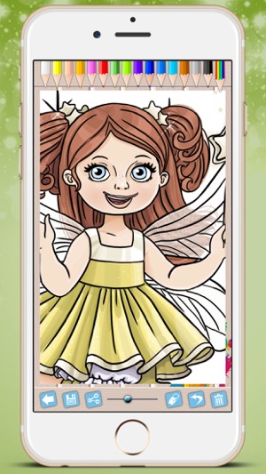 Fairies Coloring Book - Paint princesses