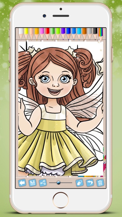 How to cancel & delete Fairies Coloring Book - Paint princesses tales from iphone & ipad 1