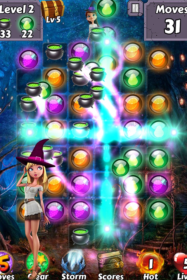 Bubble Girl Soda Witch - Pop the yummy gem candy and easy shooter puzzle screenshot 2