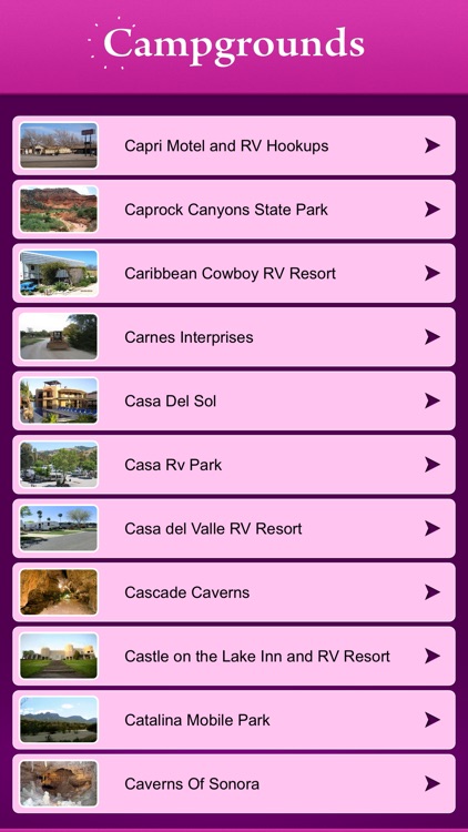 Texas Campgrounds & RV Parks