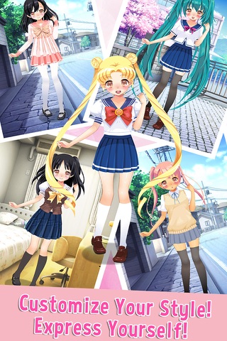 Cute School Girl - Dress up game for kids free screenshot 2