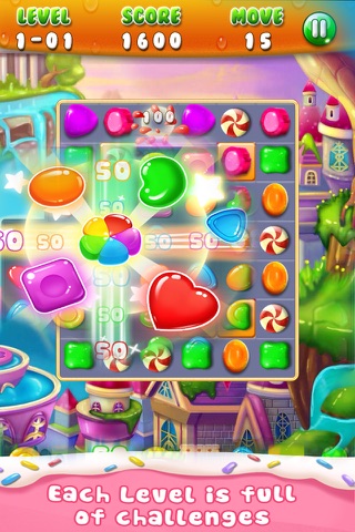 Jem Candy Sugar: Hero Match 3 screenshot 2