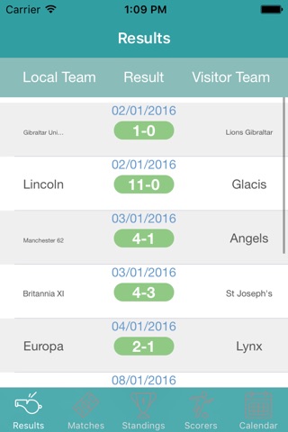 InfoLeague - Information for Gibraltarian Premier League - Matches, Results, Standings and more screenshot 3