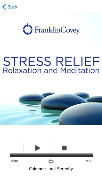 Franklin Covey Stress Relief, Relaxation, Meditation App