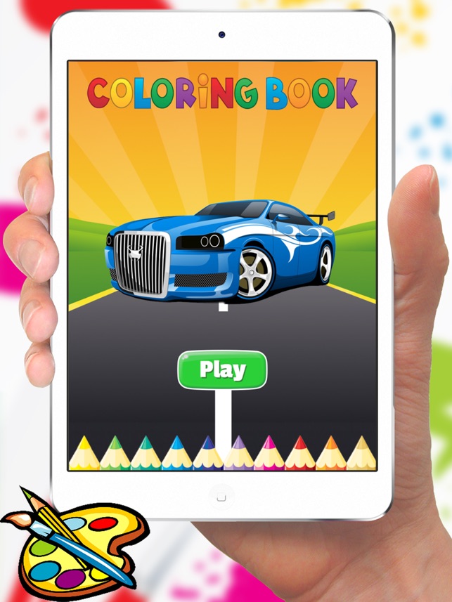 Sport Car Coloring Book Vẽ Xe cho mầm non trai