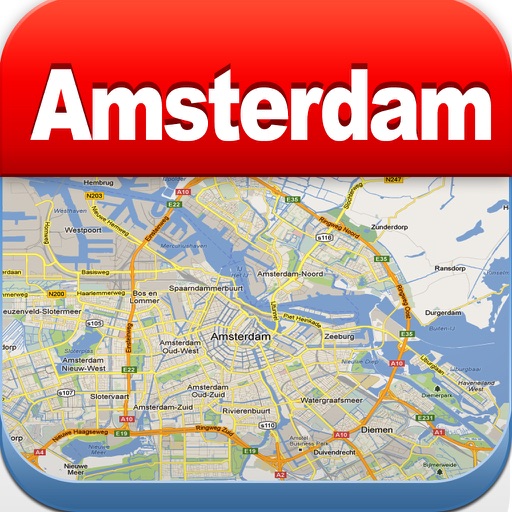 Amsterdam Offline Map - City Metro Airport and Travel Plan