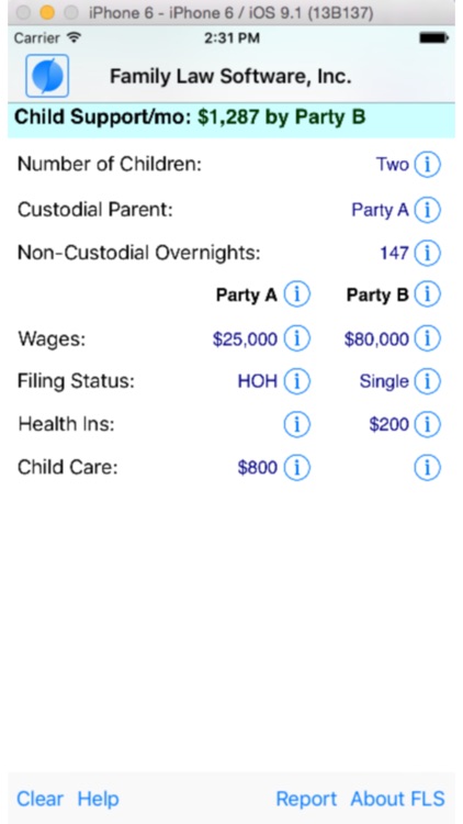 Florida Child Support Calculator