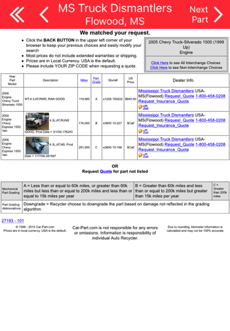 Mississippi Truck Dismantlers, Inc. - Flowood, MS screenshot 3