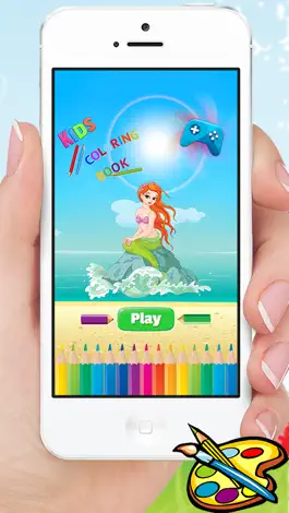 Game screenshot Mermaid & Sea Animal Coloring Book - Drawing for Kids Games mod apk