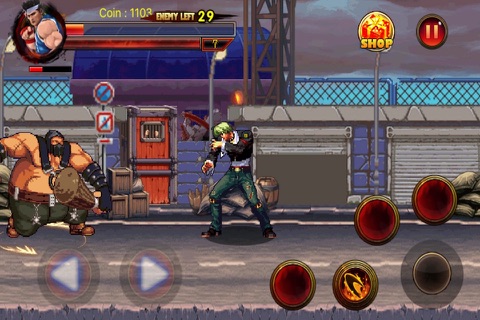 Street of Kombat - Kung Fu Battle Free: new rockman style half life arcade wrestle game screenshot 3