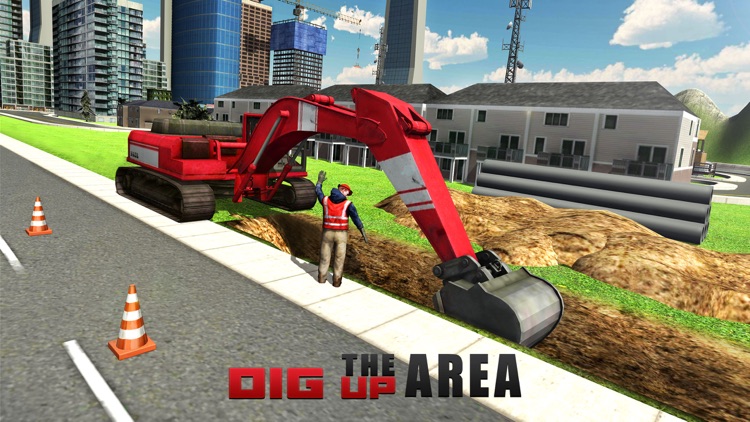 Heavy Excavator Crane Simulator 3D – A PRO construction truck driver challenge screenshot-3