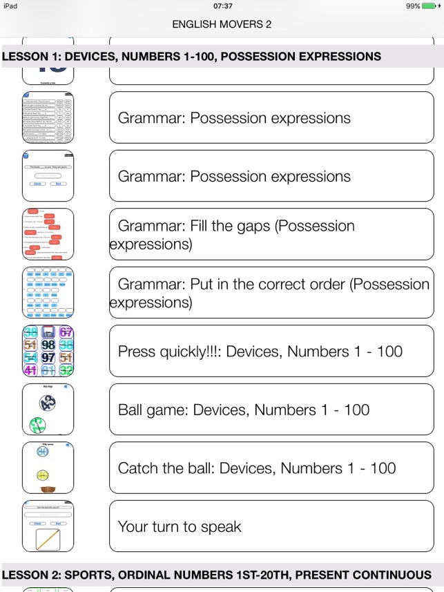 English Tercero de Primaria Segundo Trimestre for iPad(圖1)-速報App