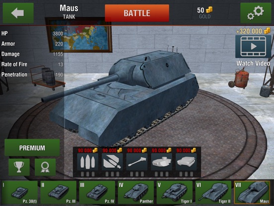 Tanks:Hard Armor 2 на iPad